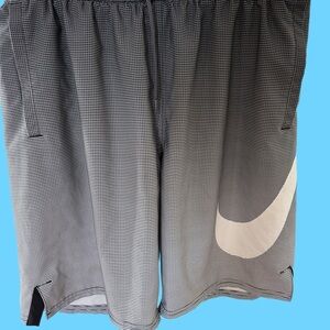 Nike Black and Gray Athletic Shorts